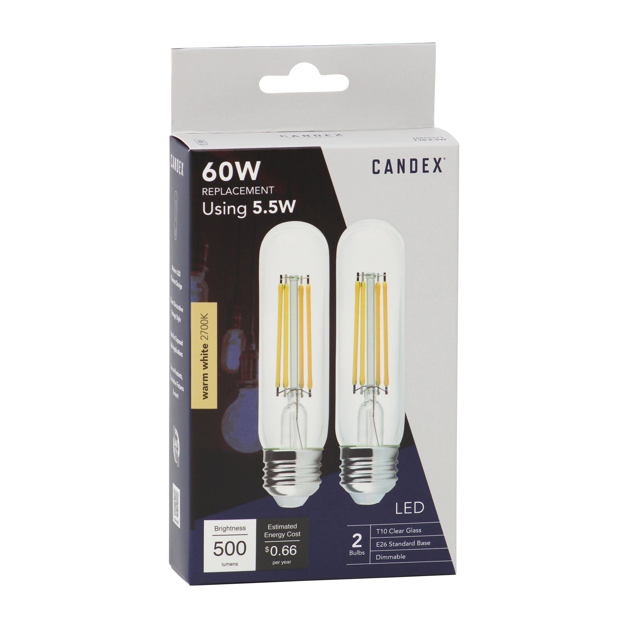 T10 60W-Equal 2700K JA8 - Candex Lighting