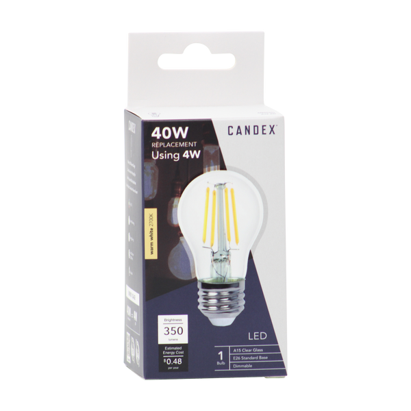 A15 40WEqual 2700K T20 T24 JA8 Candex Lighting