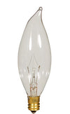 Flame Tip 40W Clear Candelabra E12